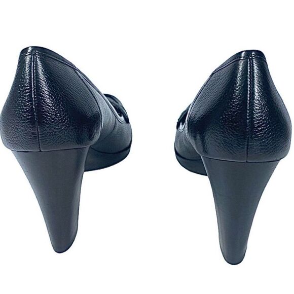 Circa Joan & David CJCHAS Size 8.5 Medium Stacked Platform Womens Shoe Black - Picture 4 of 10